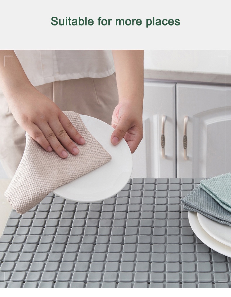 10 PcsSet Kitchen Towel Cleaning Cloth For Window-4